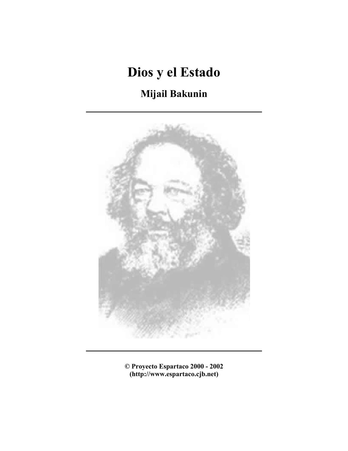 Dios y el Estado